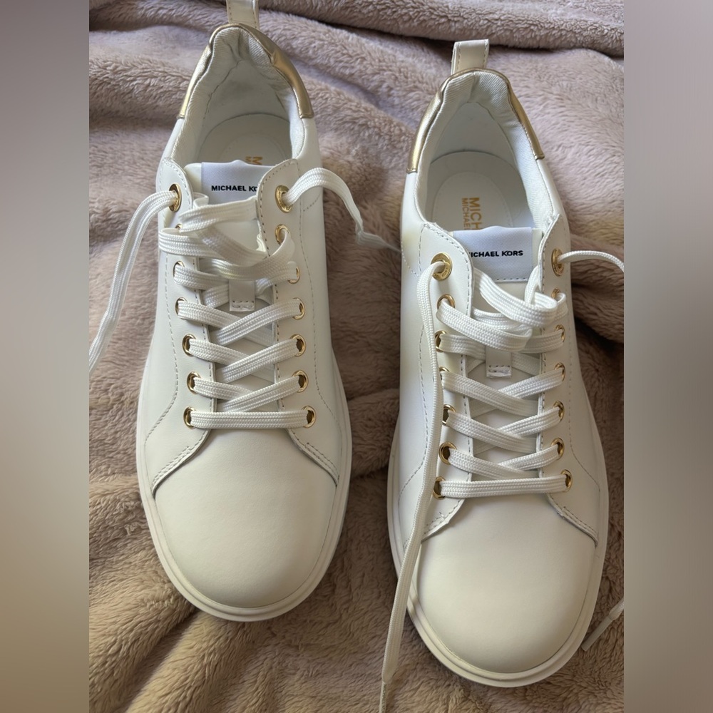 Michael Kors white fashion sneakers